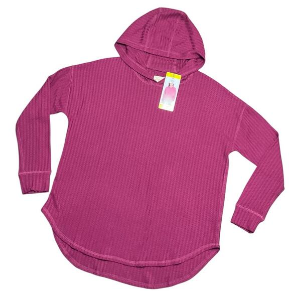 Chaser Women’s Waffle Thermal Cozy Hoodie Size Small NWT - Picture 1 of 7